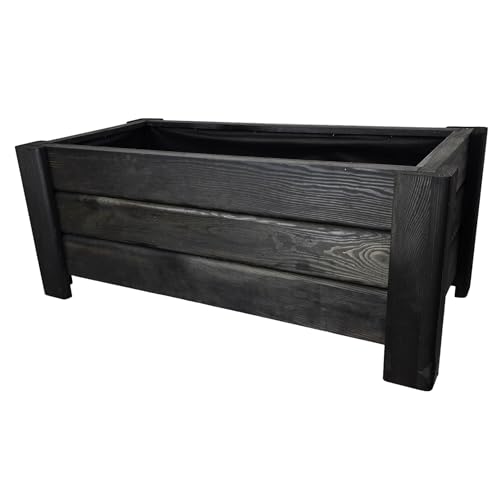 HolzGarden Macetero De Madera Rectangular