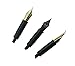 Set of 3 Hongdian Fountain Pen Nibs Gold Trim (Fine, Extra Fine and Bent Nib) for Black Forest 1850, 1851, 1861, M2, M1, 1843, 6013, 517D, 517S, 525, 1843 and 920 Series