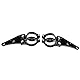 2-teilige Motorrad-Scheinwerfer-Montagehalterung Scheinwerfer-Montagehalterung 38 mm-41 mm Gabelrohr Gabelrohr-Klemmen-Kit für Chopper Cafe Racer