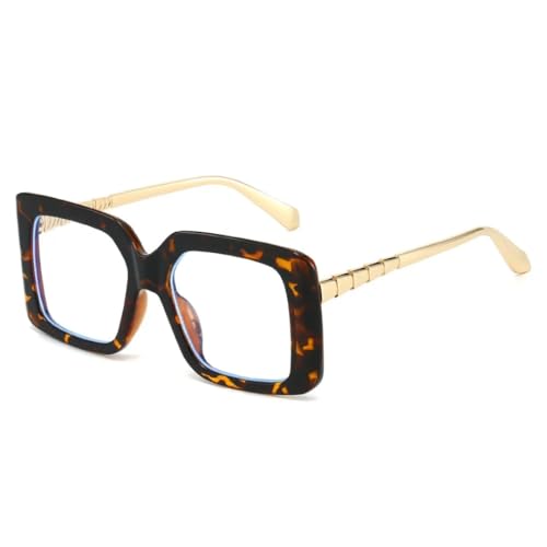 Lunettes de soleil tendance femme et homme UV400 oversize dégradé vert jaune punk