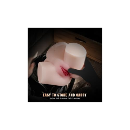 Image of 7LB Sex Doll Pocket Pussy - Flesh Big Butt Male Masturbator, Sex Toy for Men Soft TPE Adult Toy, 3D Bionic Vagina & Anal Channels, Easy-Clean Care, Discreet Private Carton