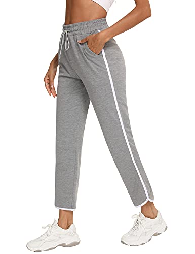 Totatuit Pantaloni Tuta Donna Sportivi Larghi con Tasche e Coulisse  Pantaloni Jogger per Casa Yoga Fitness lencicol Pantaloni sportivi  Abbigliamento