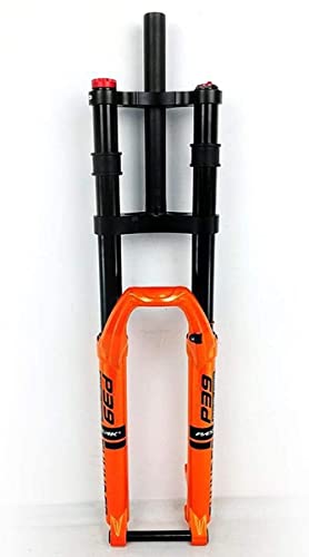 UPPVTE 27,5 29in VTT Fourche Avant à Double épaule, 1-1/8 '' Fourche à Suspension à air avec Ajustement de Rebond AI-Pill à Travers l'essieu 15 mm 140 mm HL Vélo Fourche