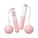 Sanerfa Springseil mit rutschfestem Griff und Zähler, Fitness-Springseil, elektronisches Zählen, Springseil für Damen und Herren