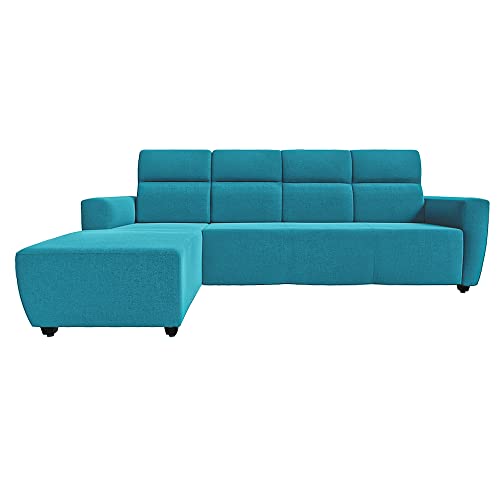 Image of Wakefit Sofa Set | 3 Year Warranty | Sofa 3 Seater, 3 Seater Sofa for Living Room, Wooden Sofa Set, 3 Seater + Left Aligned, Sofa for Living Room - Belize(Malphino : Malibu Green)