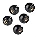 5 Pcs Black Round Ball Bakelite Lever Knobs with Female Thread M5 M6 M8 M10, Machine Tool Replacement Handles for Printing Equipment Electronic Devices Machinery and Industrial Applications(M6x25)