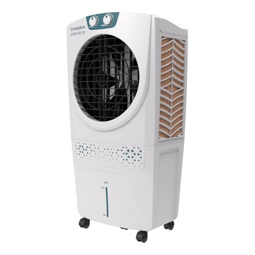 Image of Crompton Ozone Neo Desert Air Cooler 80L| High density honeycomb Pad for Cooling Retention| Water Level indicator| 4 way Air deflection & Auto Swing | Everlast Pump| 3 Year Brand Warranty