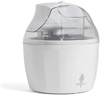 Sensio Home Ice Cream Maker Machine - Gelato Sorbet Frozen Yoghurt Machine Detachable Mixing Paddle - Easy to Operate - Make Delicious Ice Cream in 20 Minutes (White)