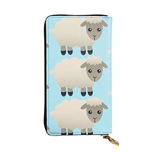 Portefeuille pour femme en cuir de cochon d'Inde mouton taille unique