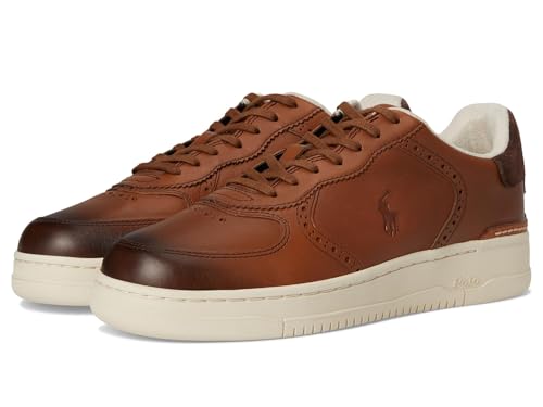 Polo Ralph Lauren, Men, Master Court Brogue, Tan, 11.5, Medium