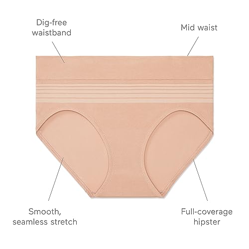 Image of Warner's womens Warners Womens No Pinching, No Problems Dig-free Comfort Waist Smooth and Seamless Hipster Ru0501p