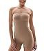 SHAPERX Body Reductor Mujer Sin Tirantes Bodies Moldeadores Adelgazante Shapewear Bodysuit Control de Abdomen Body Shaper Posparto, UK-SZ5217-2-Sienna-2XL/3XL
