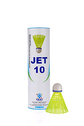 Vicky Jet 10 Nylon Shuttlecock (Yellow)