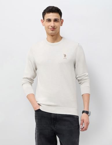 Image of U.s.Polo Association Men's Solid Regular fit Sweater