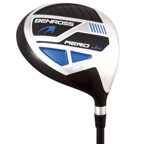 Benross Aero Blue Junior Golf Driver HL Driver for Kids 5561 Tall Lightweight Graphite Shaft High Loft Oversized Clubhead Ideal for Young Golfers Learning the Game