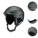 Amagogo Snow Ski Helmet Headgear Outdoor Better Cushioning Lightweight Portable with Removable Lining Winter Men Women Sports Helmet, S Titanium
