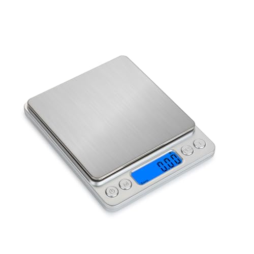 Alipis Escala Electrónica Báscula Digital Balanza De Cocina Medida De Peso Escala Digital Balanza Balanza Escala De Acero Inoxidable