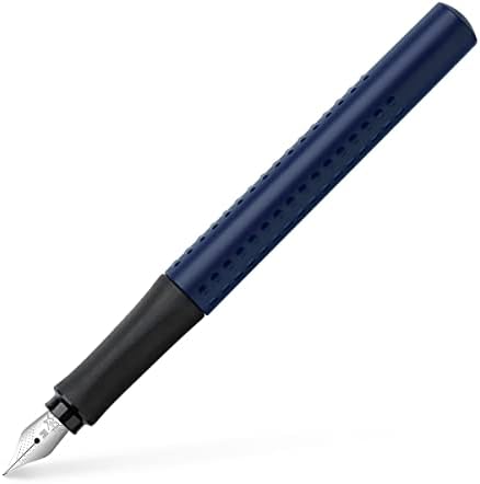 Faber-Castell 140804 – Penna stilografica Grip 2011, pennino M, blu classico, 1 pezzo Faber-Castell 140804 – Penna stilografica Grip 2011, pennino M, blu classico, 1 pezzo