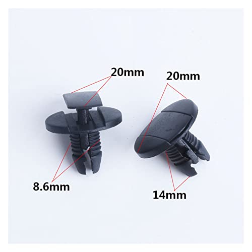 Remache tipo empuje negro para parachoques, clips esenciales para el mantenimiento de tu coche 5
