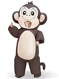Camlinbo Halloween Inflatable Monkey Costume for Kids, Full Body Blow Up Costume for Halloween Inflatables Boys Girls Party Cosplay