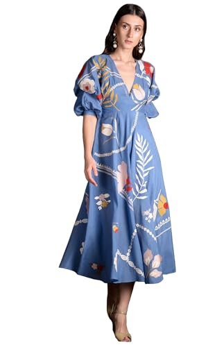 Image of ANNI Designer Women's Rayon Viscose Modern Maxi Dress