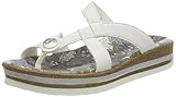 THINK! Damen ZEGA_3-000238 nachhaltige Zehentrenner Sandale, 1000 Bianco/Kombi, 40 EU