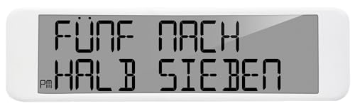 Reloj digital Technoline WS8125 con pantalla LCD grande e idioma inglés y alemán ajustable 3