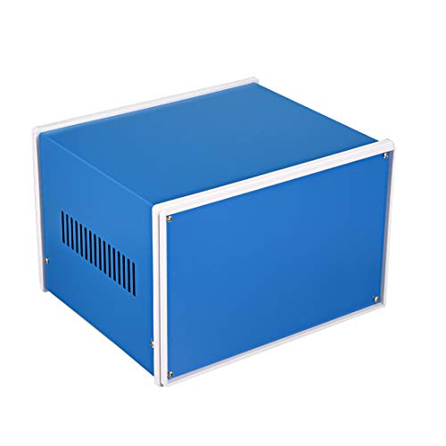 Sourcingmap Metal Blue Project Junction Box Enclosure Case 210 x 180 x 140mm/8.27 x 7.09 x 5.51inch