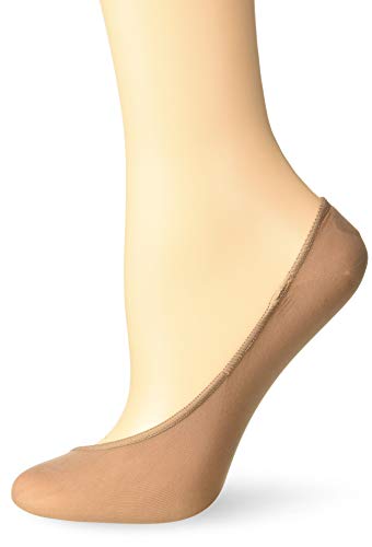 HUE Women's Low Cut Shade Match Liner Sock with Heel Gel Tab, clove, M/L