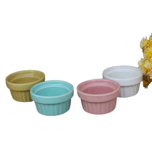 Mirakii Multicolor Ramekin Bowl    35ml; Oven, OTG, Microwave Convection & Dishwasher Safe for Sauce or Chutney, Cup Cake, Dessert - Image 2 thumbnail