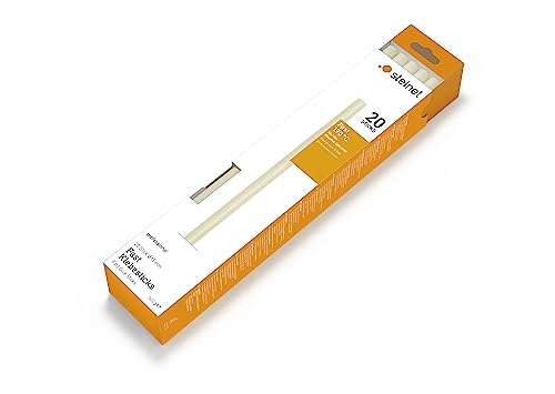 Steinel Bâtons de colle Fast Ø11 mm, 20x cartouches de colle chaude, colle thermofusible à durcissement rapide, 600 g, blanc