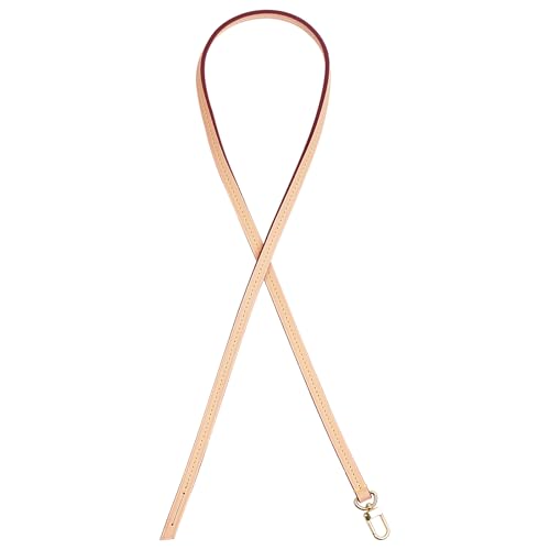 KIYOMIL Genuine Vachetta Leather Strap Replacement Crossbody Handbag Shoulder Purse Strap for Speedy Alma NOE Multi Pochette Accessoires Bags(Width:0.39in,Length:41in,Single Buckle)