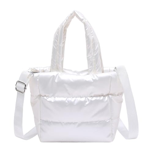 Cymwer Puffer Tote Bag Bolso Bandolera Acolchado para Mujer Bolso pequeño Acolchado Bolso de Hombro con Correa Ajustable Cymwer Puffer Tote Bag Bolso Bandolera Acolchado para Mujer Bolso pequeño Acolchado Bolso de Hombro con Correa Ajustable