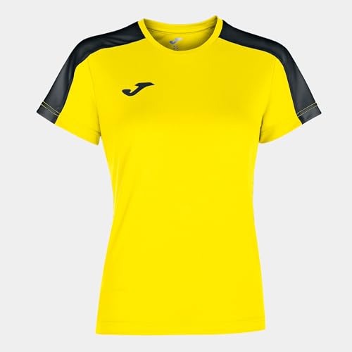 Joma 6XS-5XS Camiseta Academy Manga Corta, Unisex-Adult, Amarillo Negro