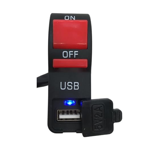 Interrupteur d'alimentation 5A moto pour réparer klaxon et charger mobile