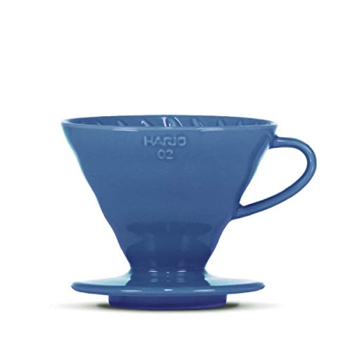 Kaffeefilter/Handfilter V60 aus Porzellan Größe 02 Turquoise Blue von HARIO
