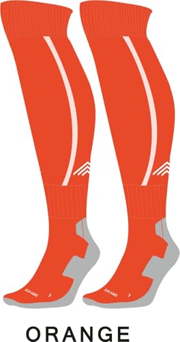 Image of JUST RIDER Men Sport Football Soccer Long Socks Over Knee High Sock Baseball Hockey