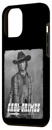 Coque iPhone 12 Pro Max The Walking Dead imprimée avec portrait Carl effet argent - 2