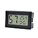 Mini sensore di temperatura termometro incorporato conveniente termometro wireless per auto LCD igrometro elettronico display digitale nero, attrezzi da giardino