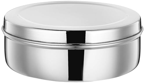 Image of BLeaf Stainless Steel- Single Container Lunch Box /Tiffin Box Without Clip-Food Grade 1 Tier (700ml)