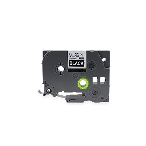 Fita Compatível TZ-325 Tze-325 Preta 9mm para Rotulador Brother PT-H105 PT-H110 PT-D200 PT-D210 PT-D