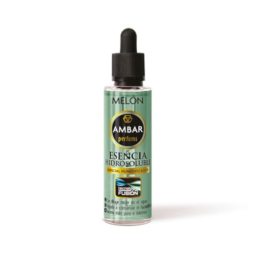 TIENDIFY - Esencia Hidrosoluble 50ml Ambar Perfums | Especial para Humidificador | Aromaterapia | Tecnología Fusión | Aroma Puro e Intenso | No Deja Residuos (MELÓN)