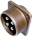 Itt Cannon Circular Connector, Mil-C-5015 Series (Vg95234), Receptacle, 9, Pin, Solder, Panel Mount - CA3102E28A16P