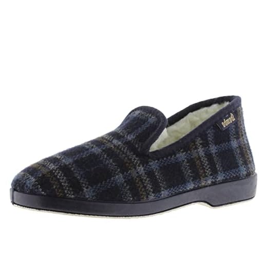 victoria Plano WAMBA Zapatilla Confortable Cuadros 202001-MEN para Hombre Marino 43