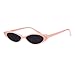 PASTL Girl's Fashion Sunglasses Super Trendy Skinny Oval Cateye Frame UV 400 Pink