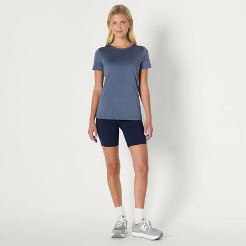 Image of Amazon Essentials Women's Active Quick Dry Tech Stretch Short-Sleeve Crewneck T-Shirt, Multipacks