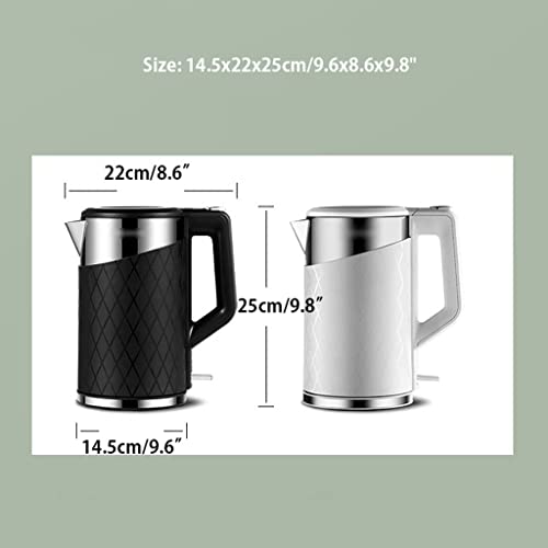 Hervidor eléctrico doble pared acero inoxidable 1.8L miniatura 2