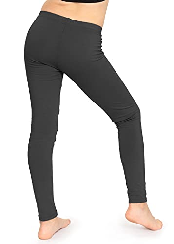 STRETCH IS COMFORT Girl's Cotton Footless Leggings Set of 3 Pieces | Stretchy | Size 2-143