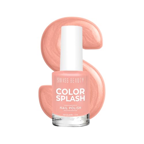Image of Swiss Beauty Color Splash Nail Polish - Long-Lasting, Glossy - 11 ML, Sky Cooler