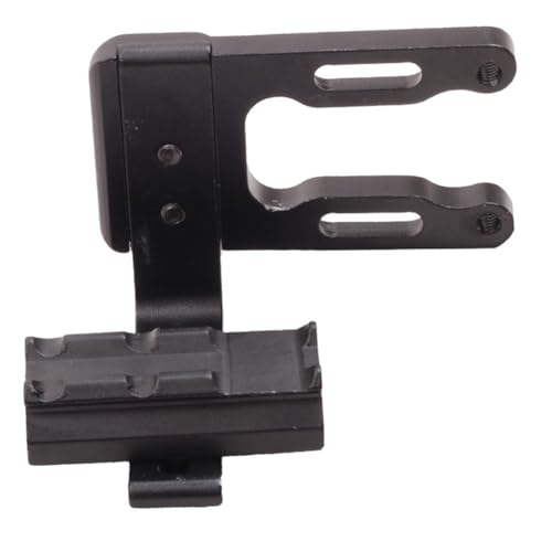 Vibsky Soporte de aluminio CNC para mira de punto rojo compuesto y caza de arco recurvo, soporte de mira portátil, 1382 g, para negro